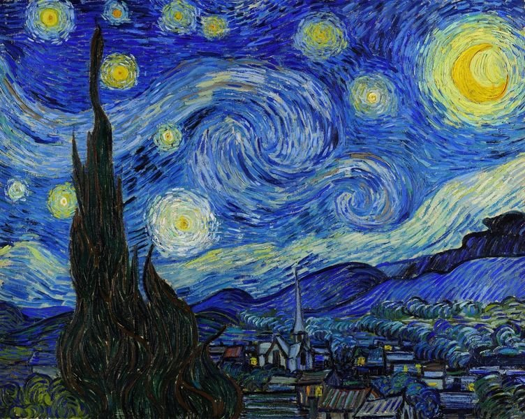 Starry Night — Vincent van Gogh, 1889